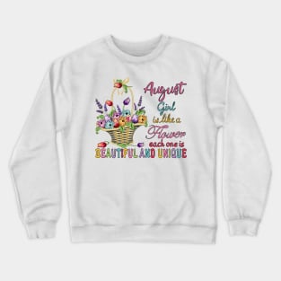 August Girl - Flower Basket Crewneck Sweatshirt